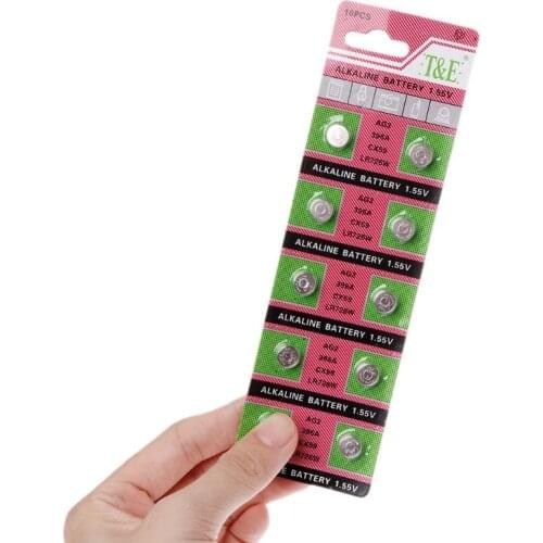 10PCS Alkaline Batteries AG2 1.5V G2 396A LR726 SR726W GP397 1164SO SR59W SR726 Coin Button Cell Watch Toys Clocks G6DD