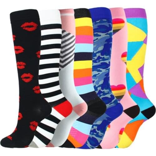 8 Pair Compression Socks Stockings Explosive Sport Soccer Socks Non-slip Outdoor Cycling Presure Elasticity Running Socks