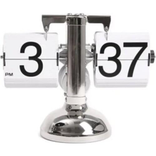 Free Shipping Creative Home Decoration Automatic Page Turning Digital Retro Living Room Modern Minimalist Electronic Desk Clock