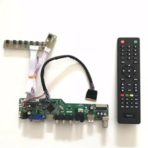 Free shipping VGA HDMI AV Audio USB TV LCD TV Controller Board for 17.3 inch 1920x1080 HSD173PUW1 WLED LVDS LCD driver board