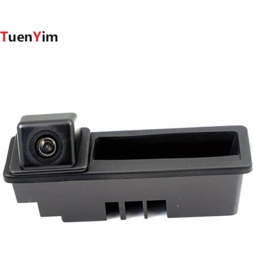 Wire Wireless Waterproof For Sonyccd Car Reverse Backup Rear View Trunk Handle Camera For Audi A3 A4 A6L S5 Q7 2011 2012