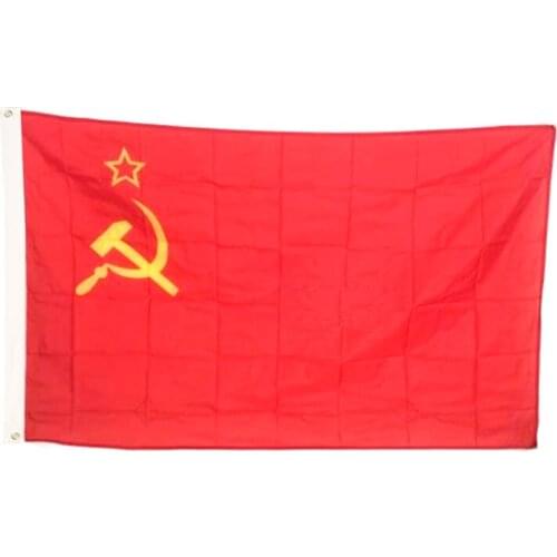 Cccp flag 3ft*5ft 90*150cm bandera polyester Flying The Soviet union