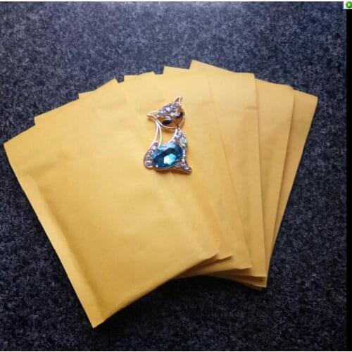 Hot 15cmx18cm kraft Bubble Mailing Padded Envelopes Bag yellow Kraft paper Mailers Bag jewelry accessories Mailing package Bags