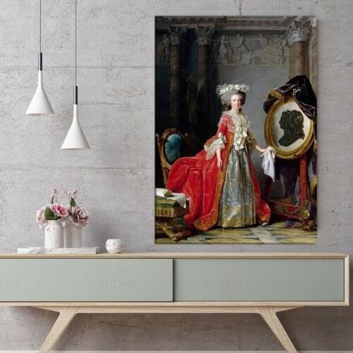 Portrait of Madame Adélaïde Oil Paintings Print On Canvas Art Prints Classical European court Canvas Paintings For Living Room