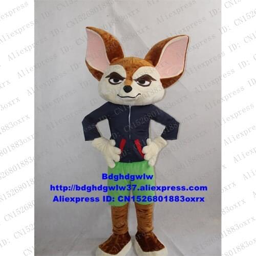 Bat-eared Fox Delandes Fox Otocyon Megalotis Mascot Costume Adult Cartoon Character Do The Honours Pedestrian Street zx1750