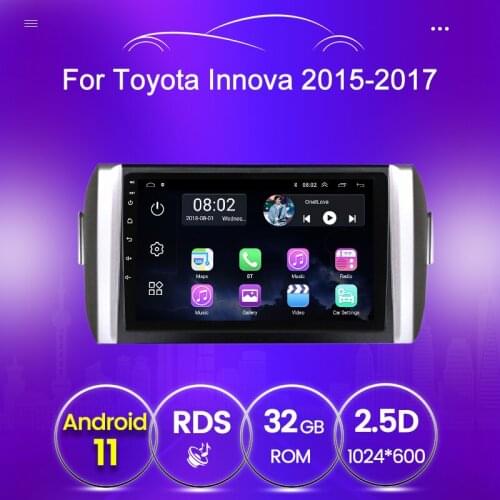 For Toyota innova 2015 2016 2017 2018 BT WIFI Android GPS Radio Multimedia video player 2 din Audio Screen 2GB+32GB
