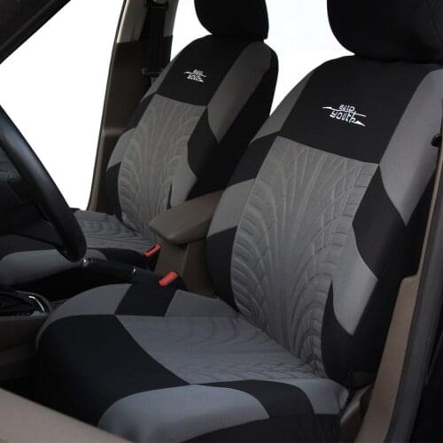 ODDMY Brand Embroidery Car Seat Covers Set Universal Fit Most Cars Covers with Tire Track Detail Styling Car Seat Protector
