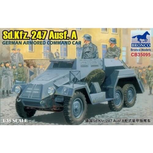 BRONCO CB35095 1/35 German Sd.kfz.247 Ausf. A Armored Command Car - Scale Model Kit
