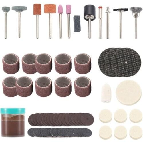 Polishing polishing 105pcs/set electric grinder accessories sandpaper ring grinding head cutting disc brush head