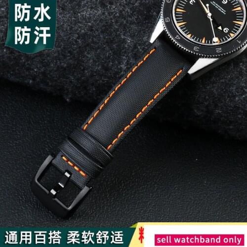 Nylon Watchband Men for Omega Citizen Tissot Mido Series Watch Strap Calfskin Sole Watch Bracelet Women 20 22mm