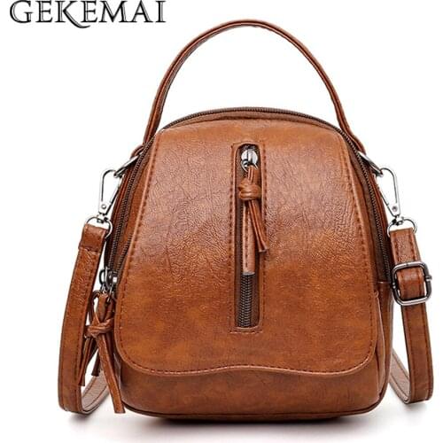 202 New Ladies Messenger Bag Multi-pocket Design Womens Shoulder Bags High Quality Leather Solid Color Designer Women Handbags