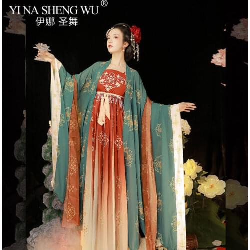 Traditional Women Hanfu Dress Ancient Chinese Costumes Beautiful Dance Hanfu Originale Princess Embroidery Dynasty Robe Clothes