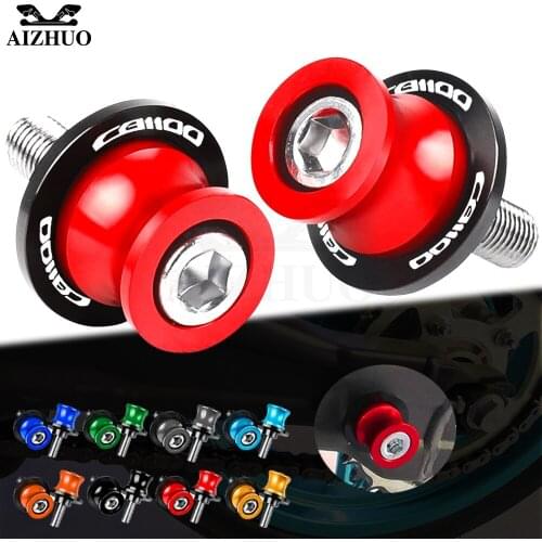Motorcycle CB 1100 Stand Screws FOR HONDA CB1100 GIO 2013-2016 2015 2014 CNC Aluminum Swingarm Spools M8 With LOGO Accessories