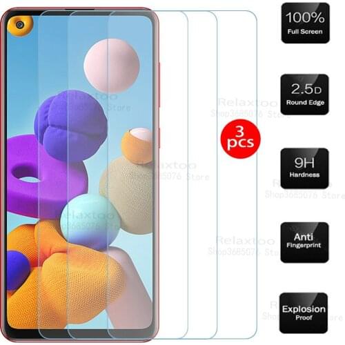 3PCS for Samsung Galaxy A21S SM-A217F screen protector Tempered glass for Galaxy A21 S A 21 S 21S protective glass film Cover