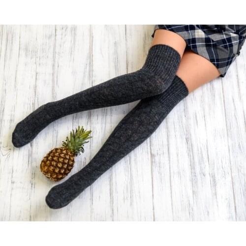 Womens Solid Color Floor Socks 2020 Autumn Winter Ladies Girl Wool Plush Thickened Warm Long Socks Necessary For Home
