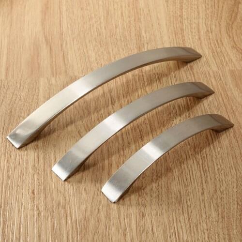 1pc Aluminum Alloy Cabinet Furniture Handles Wardrobe Cupboard Pull Handle Dresser Decorative Drawer Kitchen Knob 96/128/160mm