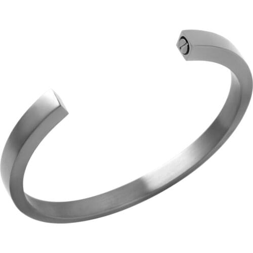 10Pcs/Lot Engravable Stainless Steel Cremation Urn Bracelet with Hidden Screw for Human Ashes Memorial Jewelry Cuff