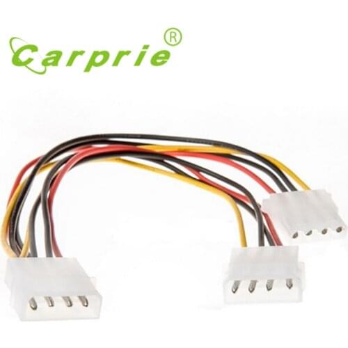 18cm 2 Way 4 pin PSU Power Splitter Cable LP4 Molex 1 to 2 Drop Shipping_KXL0707