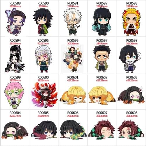30pcs/lot Japan Cartoon chracter Resin Flat Back for Hair Bows Planar Crafts for DIY Decoration