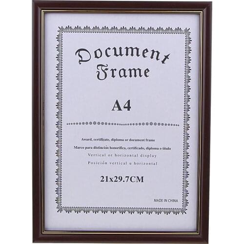 A4 Delicate Wooden Display Frame –Used for Diploma, Certificate, Photo