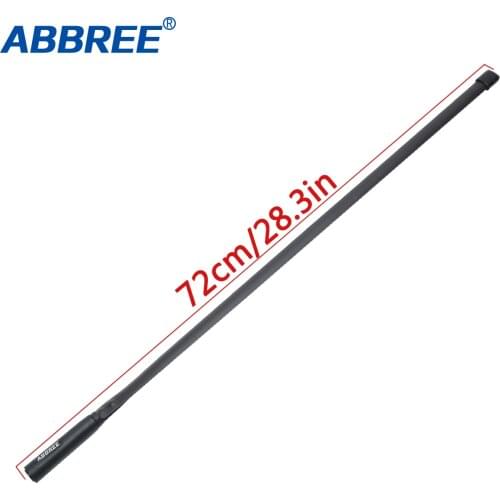 ABBREE 72cm BNC Connector Dual Band 144/430Mhz Foldable CS Tactical Antenna For Walkie Talkie Kenwood TK300 Icom IC-F50V Radio