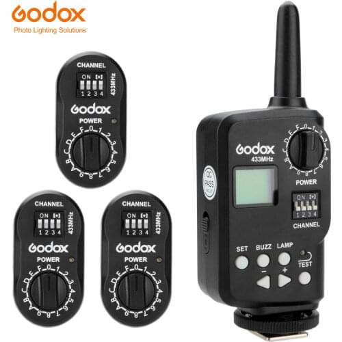 Godox FT-16 WITSTRO Wireless Power Controller Trigger with 3X Receiver Godox AD180 AD360 DE300 DE400 SK400 GT400
