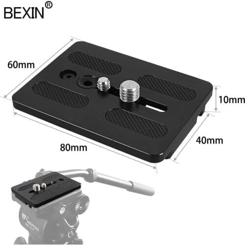 BEXIN 717 Quick Release Plate Camera Dedicated Mount Tripod Plate Aluminum Accessories for Weifeng 717 EI-717A 717AH Tripod DSLR