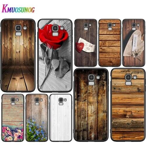Wooden Flower For Samsung Galaxy J8 J7 Duo J6 J5 Prime J4 Plus J3 J2 Core 2018 2017 2016 Phone Case Cover