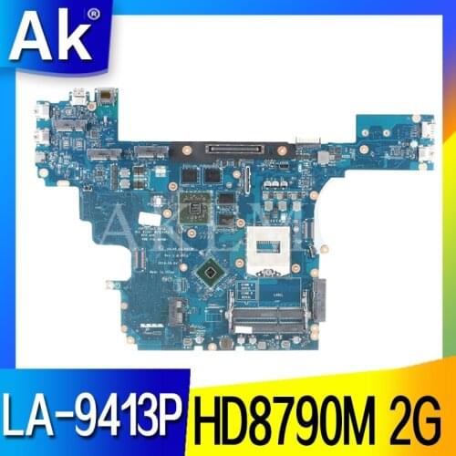 CN-0PJWF2 0PJWF2 PJWF2 For DELL Precision M2800 Laptop Motherboard LA-9413P VALA0 W4710M 2GB gpu