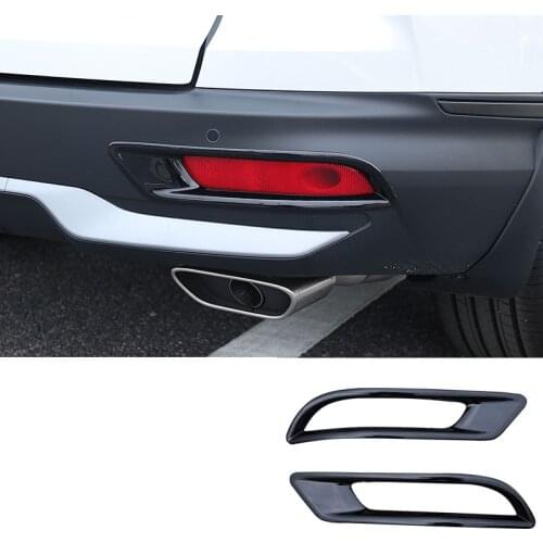For Honda CRV CR-V 2020 2021 ABS Chrome Carbon Fiber Tail Rear Fog Light Lamp Cover Trim Frame