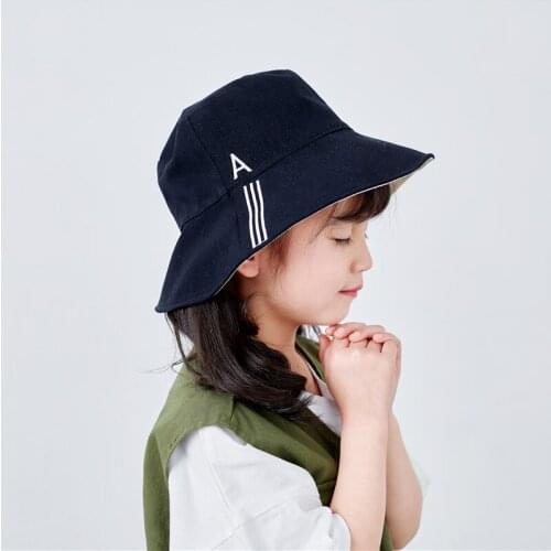 Doitbest 2020 summer boy girl Bucket fishing Hats Sunscreen sun cap Letter A Spring kids children fisherman hat