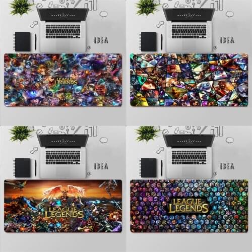 Gaming Mouse Pad Large Mouse Pad PC Gamer Computer Mouse Mat Big Mousepad Keyboard Desk Mat League of Legends Heroes Mause Pad