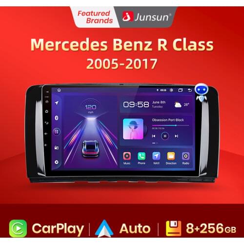 Junsun V1 Android 10.0 Car Radio Multimedia Auto Stereo For Mercedes Benz R-Class W251 R280 R300 R320 R500L 2005-2017 2 din dvd