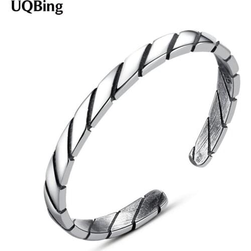925 Sterling Silver Vintage Twist Thin Rings for Women Fashion Party Jewelry Gifts