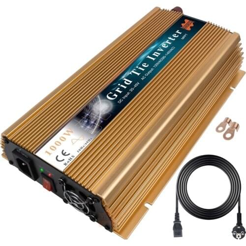 Mars Rock 1000W grid tie micro inverter 20V-50VDC, 190V-260VAC 220V/230V for 1200W 24V 30V 36V solar panel or wind system