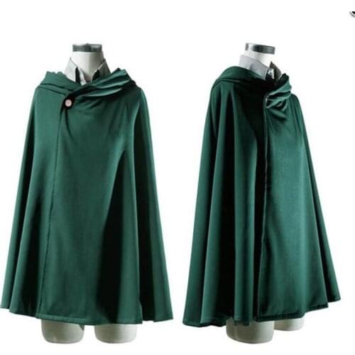 Halloween Attack on Titan Capes Shingeki No Kyojin Levi/Eren Scout Legion Cosplay Costume Cloak Cosplay Robes