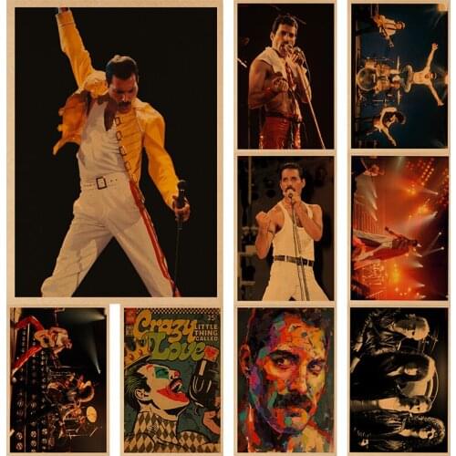 Queen Band Freddie Mercury Wall Art Canvas Painting Nordic Posters And Prints Wall Pictures For Living Room Decor