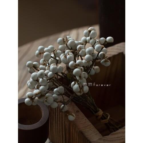 Natural Small Ginkgo Dried Flower DIY Hand-Made Garland with Flower Material White Barley Hipster Decorative Dry Branches