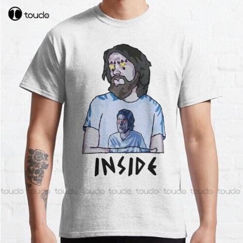New Bo Burnham - Inside - Text Classic T-Shirt Cotton Tee Shirt S-5Xl Unisex pirate shirt men