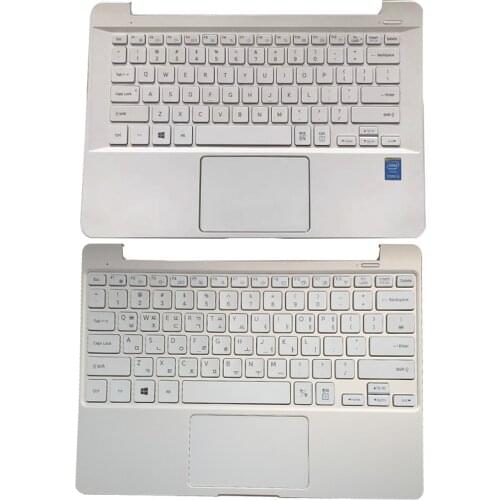 NEW Laptop Palmrest Upper Case White Keyboard Touchpad For Samsung 110S1J NP110S1J NP110S1K
