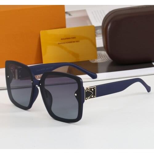 2020 New Women Oversized Sunglasses Women Square Glasses Fashion Shopping Mirror Polarizer UV400 Girls Gradient Black Sun Glass