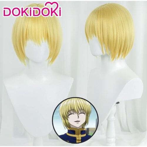 DokiDoki Anime HUNTER×HUNTER Cosplay Kurapika Wig Heat Resistant Synthetic Hair Kurapika Wig