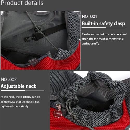 Pet Carrier Cat Puppy Dog Carrier Sling Front Mesh Travel Tote Shoulder Bag Backpack Silicone Bowl