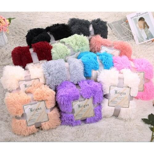 Plush Faux Fur Blanket for Kids Girls Colorful Fuzzy Sherpa Bedding Sofa Cover Furry Warm Super Soft Cozy Couch Throw Blanket