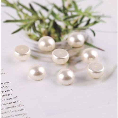 Plastic semi-circular pearls semi-spherical patch diy hair accessories