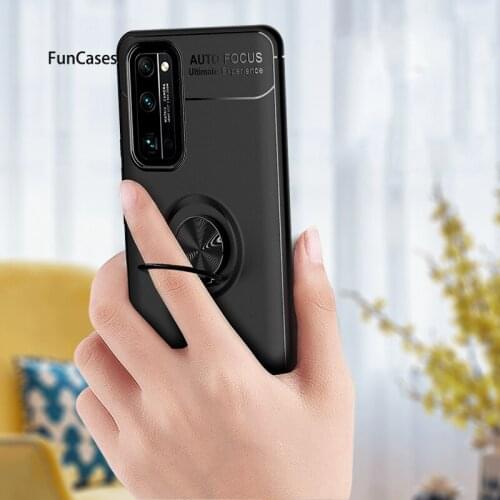Half-Wrapped Cases For Honor 10X Lite Metal Ring Bracket Huawei 30 Pro Plus Play 4T Enjoy 20 Z 30S Lite 4 X10 Max Soft TPU Cover