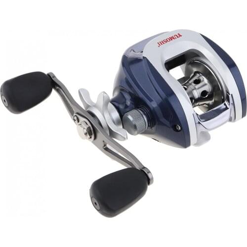 12+1BB 6.3:1 Gear Ratio Stainless Steel Fishing Baitcasting Reel Max Drag 5KG/11LB with Magnetic Brake Right Left Hand