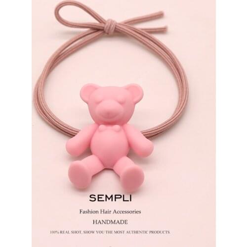 Sempli High Elasticity Hair Band Baby Headbands for Girls Pink Cute Carton bandeau cheveux femme turbantes para bebes Hair Ties