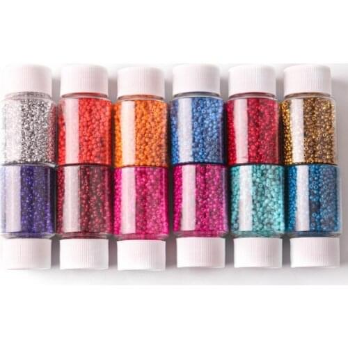 A bottle 2.5mm 2000pcs glass Beads Spacer Loose for Jewelry Making DIY clothing Cross stitch Bracelet Accessories