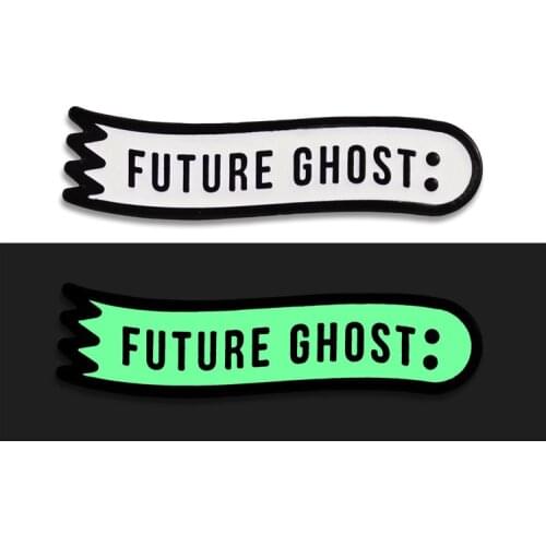 Future Ghost Luminous Enamel Pin
